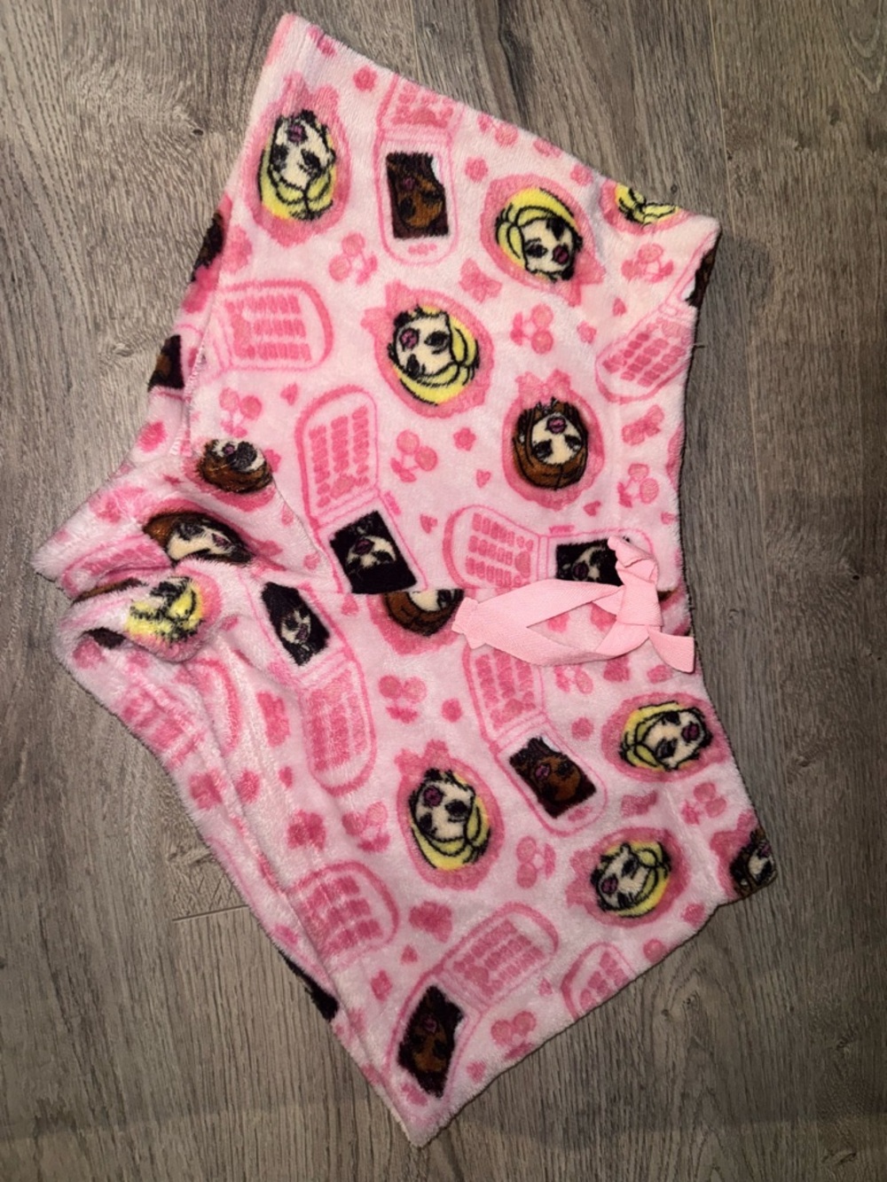 BRATZ Vinatge Y2K Grily Eraaa Super soft Plush Pink Shorts 2XL